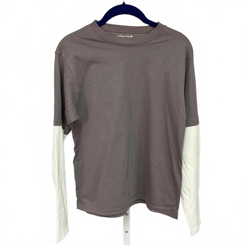 College Kids Boys' Long Sleeve Layered Look T-Shirt Size 14-16